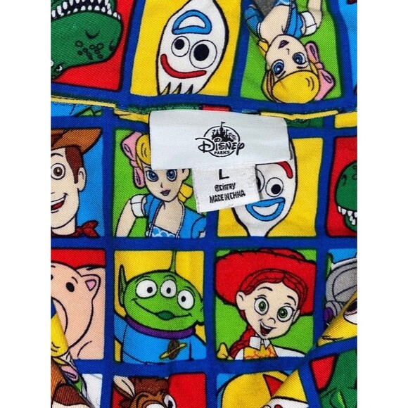 Disney Parks Toy Story 4 Men's Button Down Camp Hawaiian Shirt Large - Picture 6 of 9
